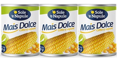 Kukurydza złota w puszce  O’Sole 3 x 150 g