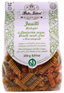 Makaron BIO b/g Tricolore Fusili PN 250 g