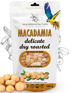 Orzechy Makadamia łuskane prażone bez soli 150 g
