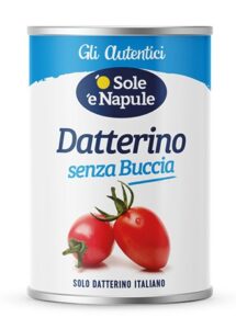 Pomidory Datterini całe bez skórki O Sole 400 g