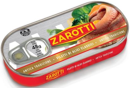Anchois filety w oliwie puszka Zarotti 48 g