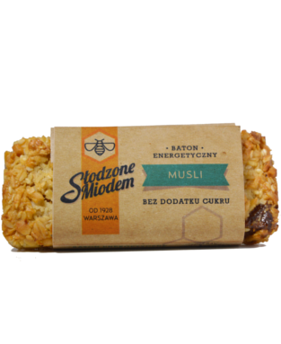 Baton energetyczny Musli 80 g Słodzone Miodem