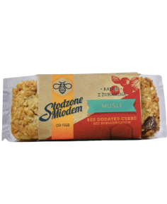 Ciastko Musli z żurawiną 60 g Słodzone Miodem