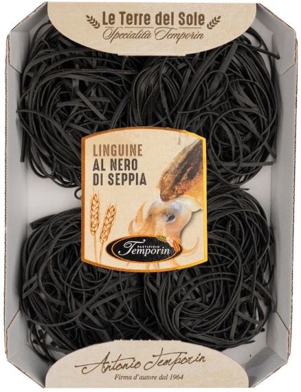 Makaron Linguine Nero Sepia Temporin 250 g