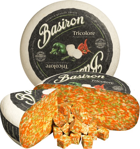Ser kozio krowi Basiron Tricolore 1/2 kręgu 2,4 kg